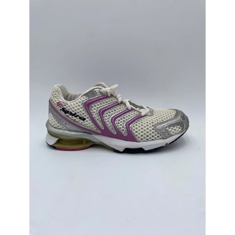 Spira STRIKER Women's LIGHTLY USED Walking Shoe White/Cotton Candy US Size 5.5
